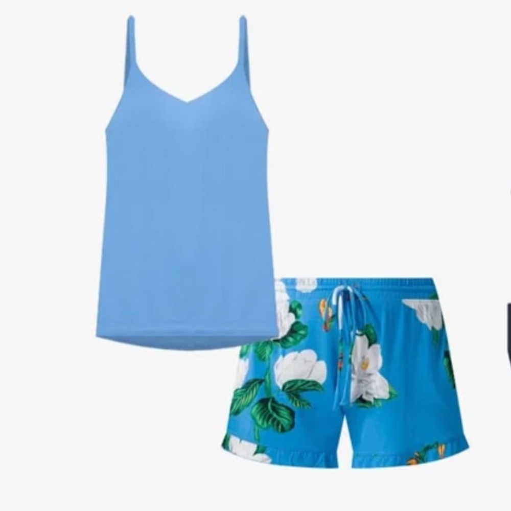 SOMA COOL NIGHTS Ruffle Shorts & V Neck Cami